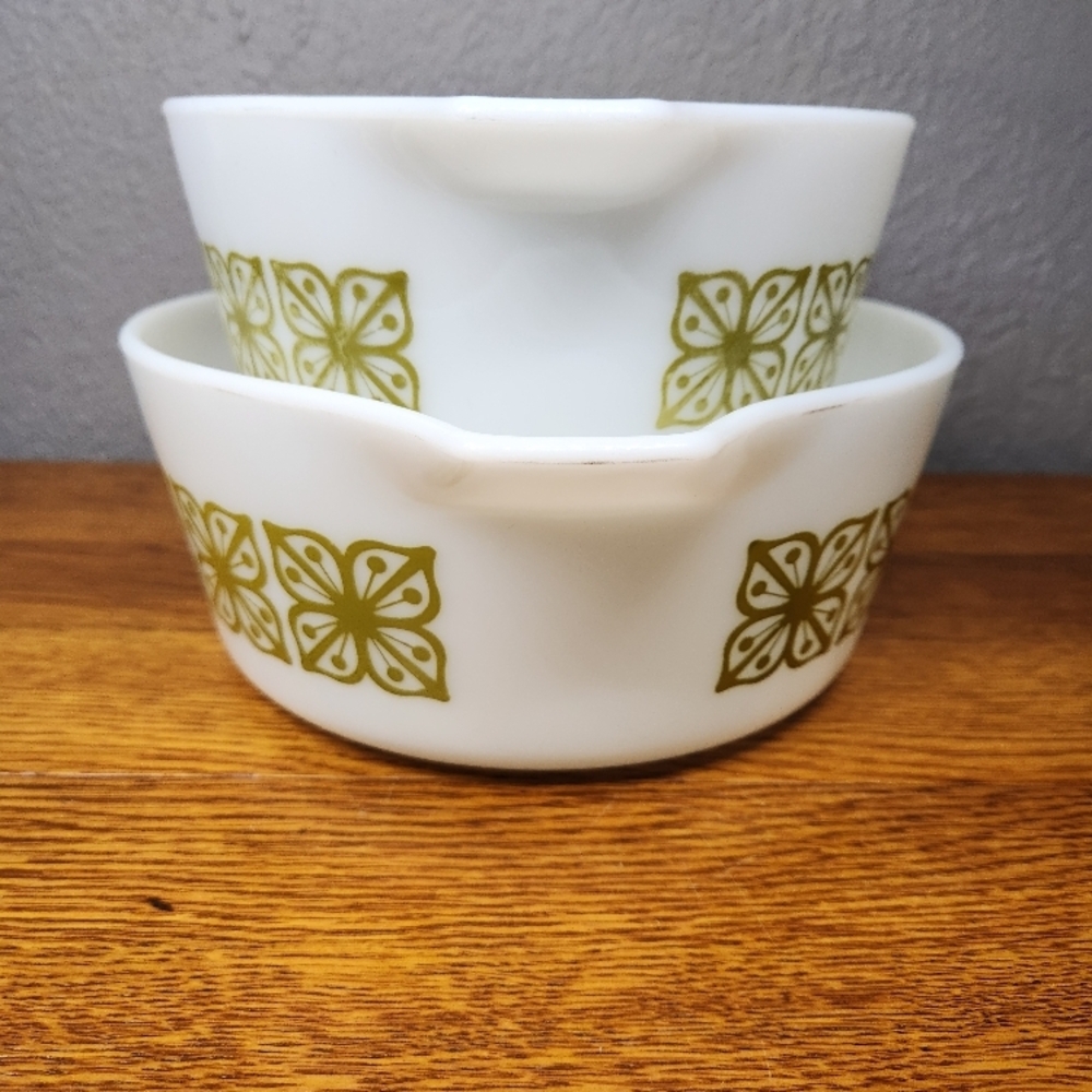 PYREX Autumn Floral Verde - Set of 2 - Picture 2 of 9